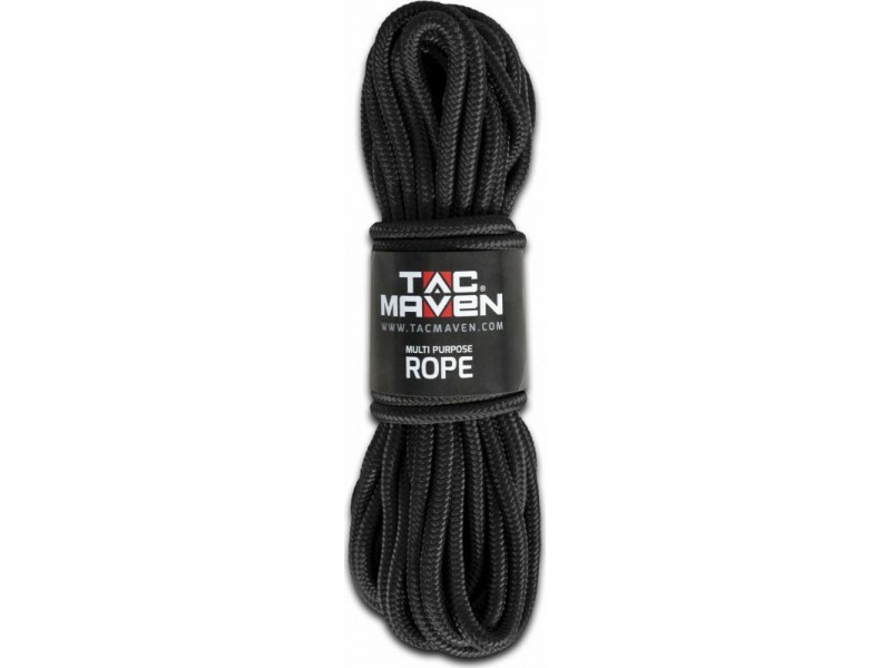 Tac Maven Σκοινί Αρτάνη Multi Purpose Rope 10mm X 15m D25009-01 Black