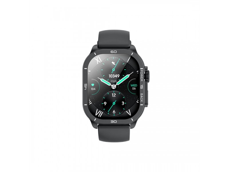 XO J12 Amoled Smart Αθλητικό Smartwatch Με Παλμογράφο Ανθρακί