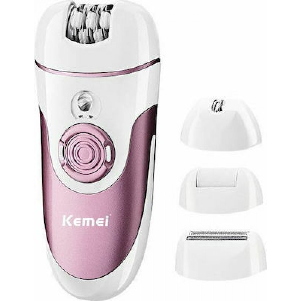 Kemei KM-1307 Σέτ Αποτρίχωσης Epilator Για Σώμα 4 Σε 1