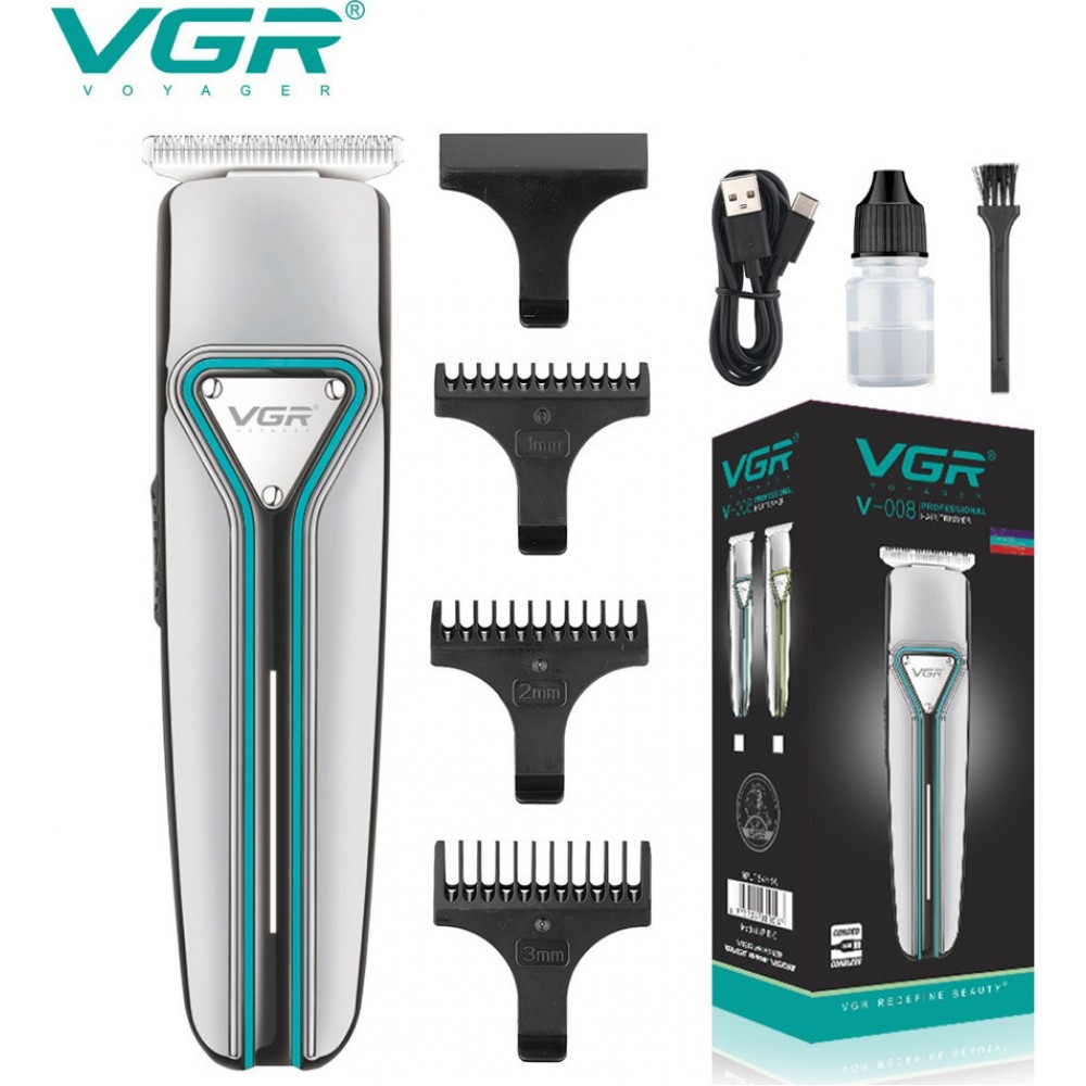 Vgr V-008 Επαναφορτιζόμενο Αδιάβροχο Trimmer Για Γέννια & Σώμα