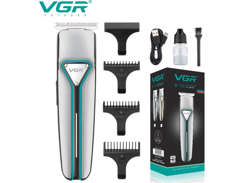 Vgr V-008 Επαναφορτιζόμενο Αδιάβροχο Trimmer Για Γέννια & Σώμα